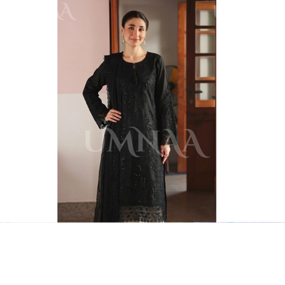 UA-192 festive Embroidered Cotton Collection with Chiffon Duppatta | Ready to Wear | Asian clothes