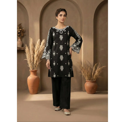 UA-196 Embroidered Cotton Lawn Co-Ords Set by Umnaa Ready to Wear Pakistani Asian casual Modest clothes