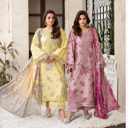 KC-1569 "Tabeer" Embroidered Festive Cambric Cotton Collection by Karma Collection