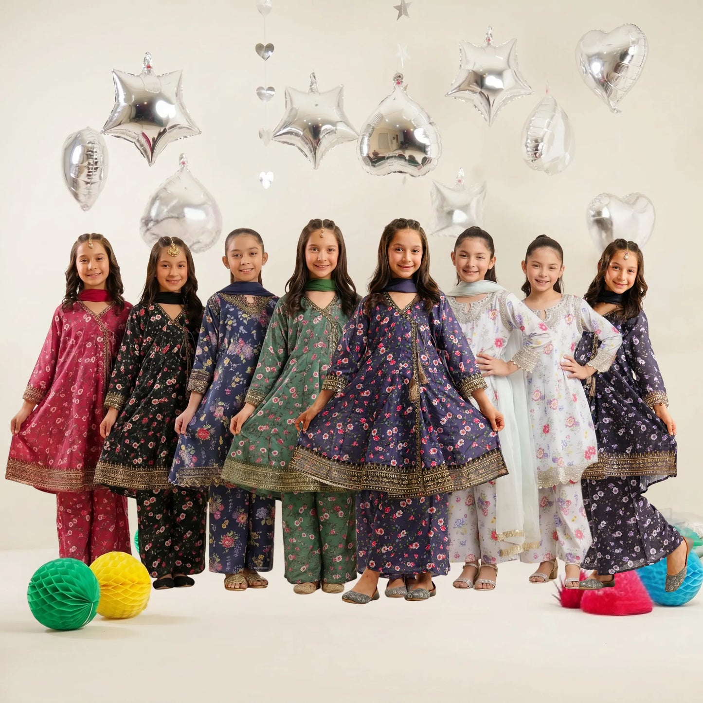 UN-01 Embroidered Printed Festive Kids Collection by Naubahar | Ready to Wear Pakistani Asian clothes
