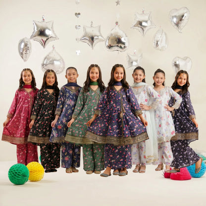 UN-01 Embroidered Printed Festive Kids Collection by Naubahar | Ready to Wear Pakistani Asian clothes