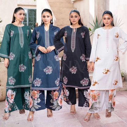 UMRZ-64 "Reat" by Rangz Embroidered Lawn Co Ord set collection| Ready to Wear Pakistani Asian clothes