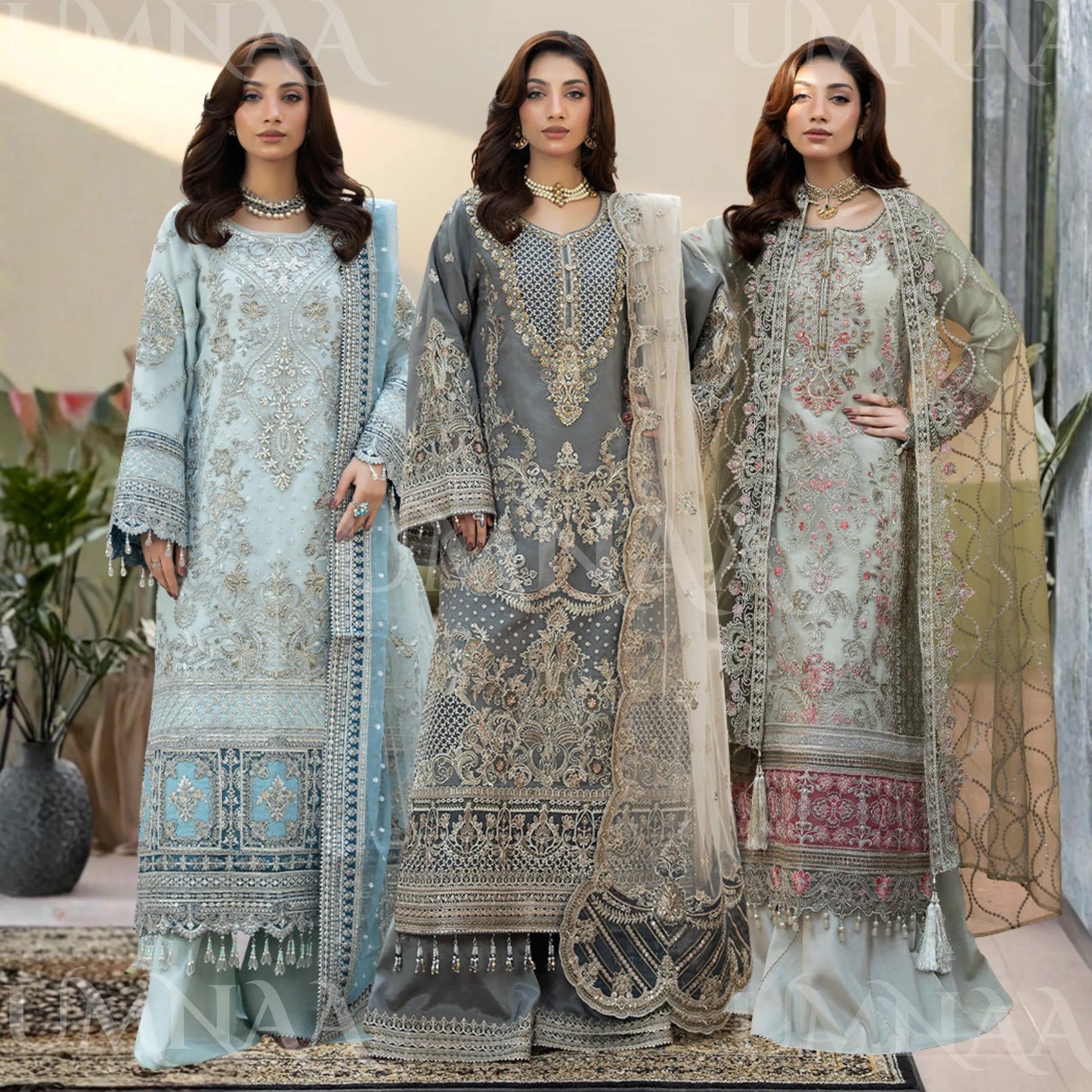 UA-271 Imrozia Inspired Luxury Organza Collection | Umnaa