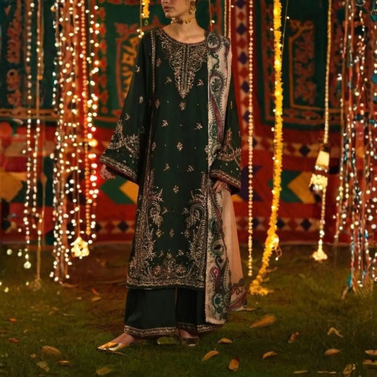 UCA-52 "Chand Bali" Luxury Viscose 3 Pc | Casuallite
