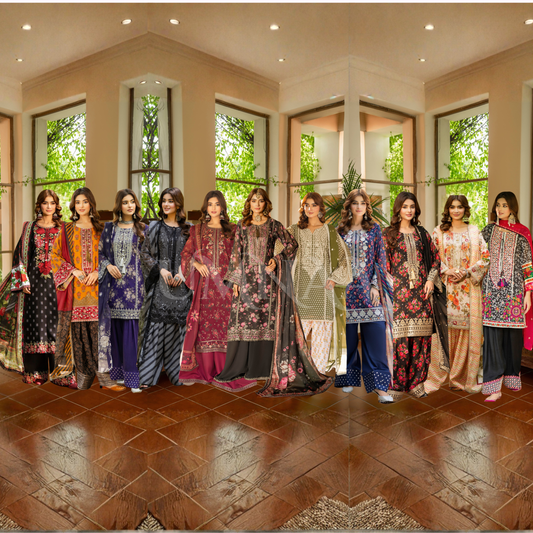 "Khumaar" Embroidered Georgette Collection by karma Collection Asian Wear Pakistani Dresses