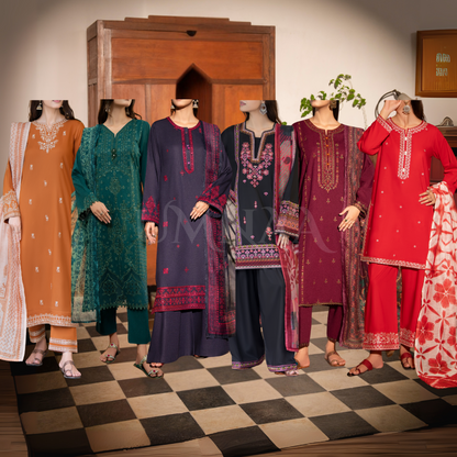 UCA-24 "Saavan" Premium Cotton Embroidered Collection by Casuallite