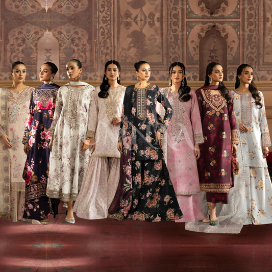 Luxury Embroidered Printed Cotton Silk Collection | Ready to Esra | Esra fashion