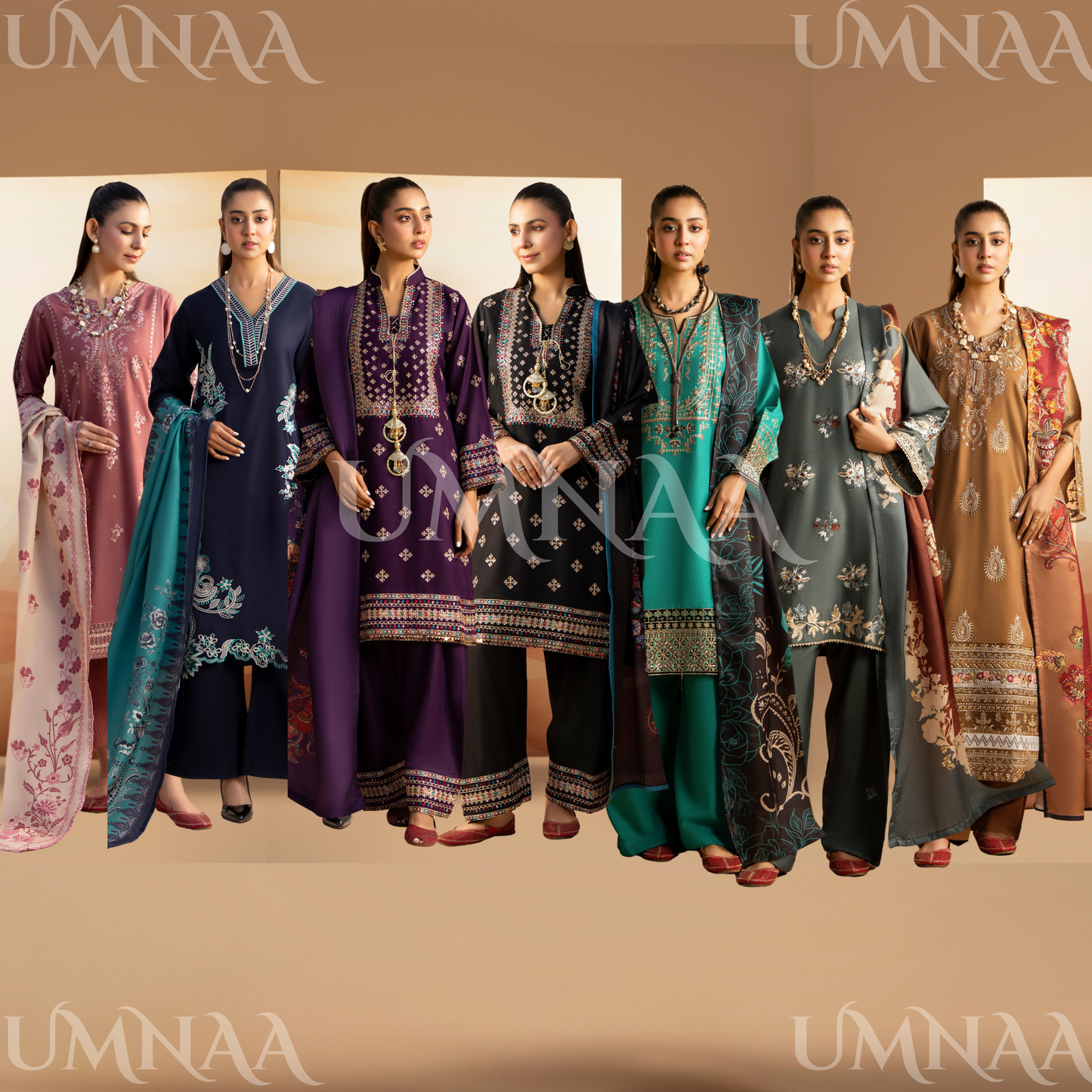 RA-25 Embroidered Dhanak Collection by Raniya.h