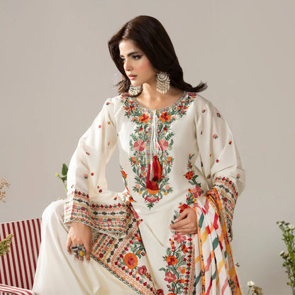 KC-1581 "AYRA" Embroidered Cambric Cotton Collection by Karma Collection