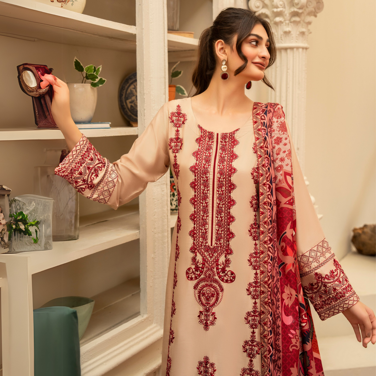 3 Pc Ready to Wear Embroidered Printed Collection | Karma Collection | UMKC0801