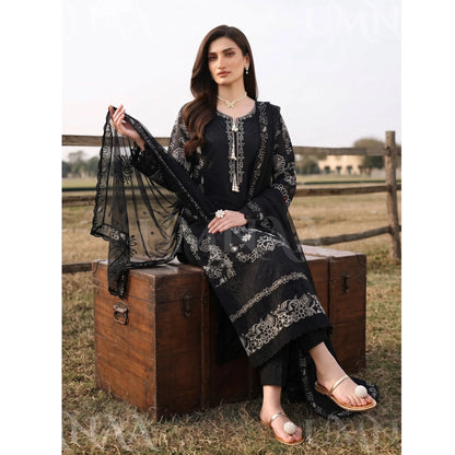 UA-285 Embroidered Cambric Cotton 3 Pc Collection | Umnaa