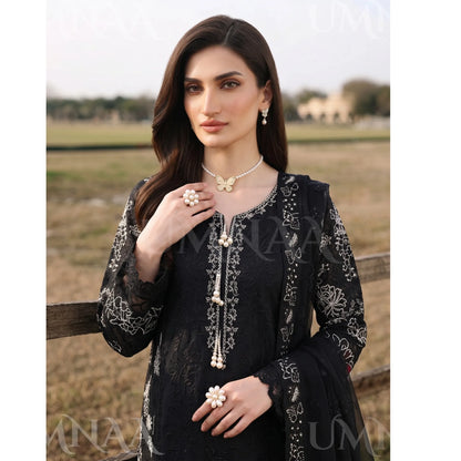 UA-285 Embroidered Cambric Cotton 3 Pc Collection | Umnaa