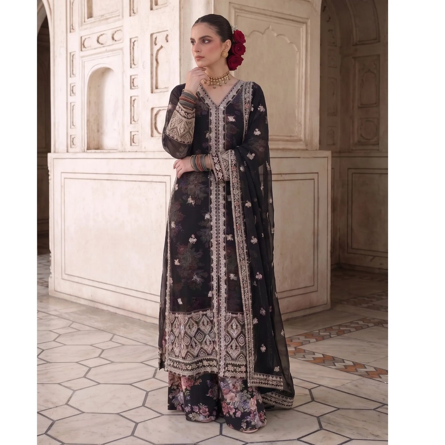 UA-292 Luxury Chiffon Printed Lining | Umnaa