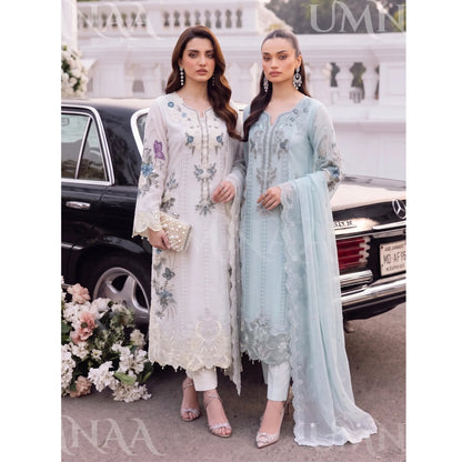UA-297 Embroidered Luxury Chiffon Collection | Umnaa
