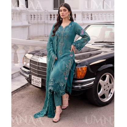 UA-297 Embroidered Luxury Chiffon Collection | Umnaa