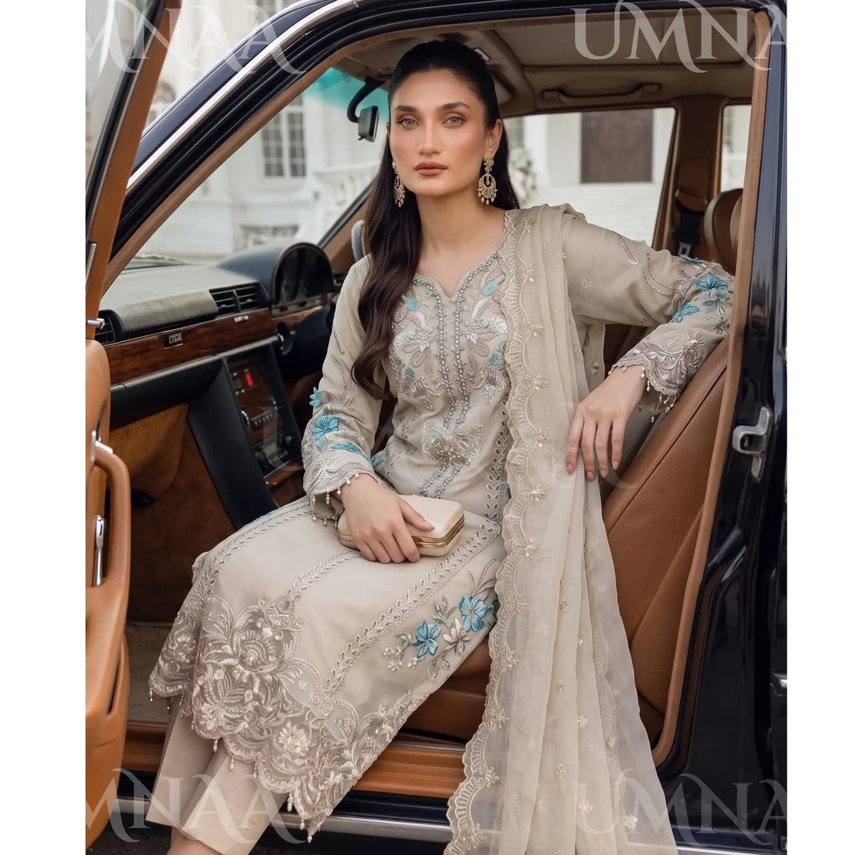 UA-297 Embroidered Luxury Chiffon Collection | Umnaa