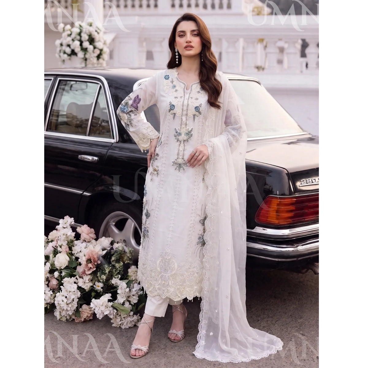 UA-297 Embroidered Luxury Chiffon Collection | Umnaa