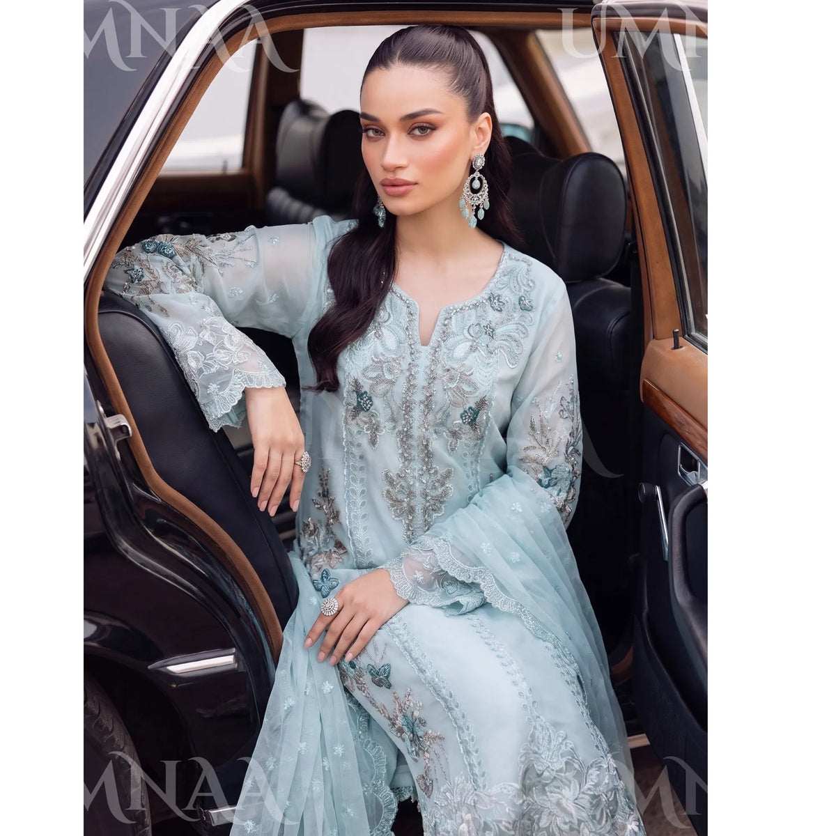 UA-297 Embroidered Luxury Chiffon Collection | Umnaa