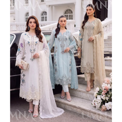 UA-297 Embroidered Luxury Chiffon Collection | Umnaa