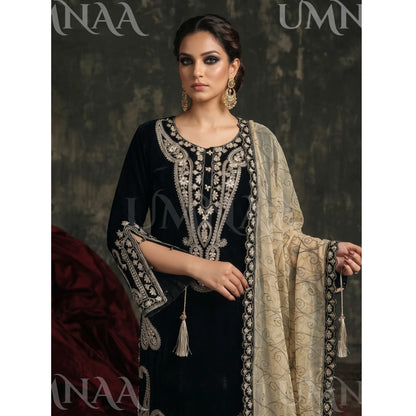 UA-308 Embroidered Velvet Collection by Umnaa