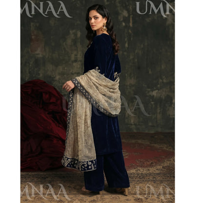 UA-308 Embroidered Velvet Collection by Umnaa
