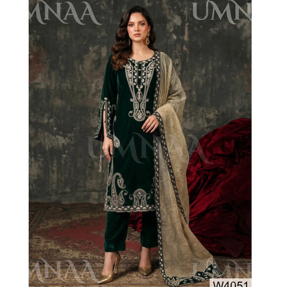 UA-308 Embroidered Velvet Collection by Umnaa