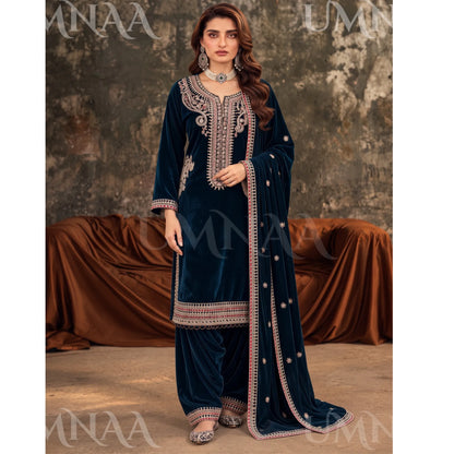 UA-309 Luxury Velvet Farshi Shalwar Collection | Umnaa