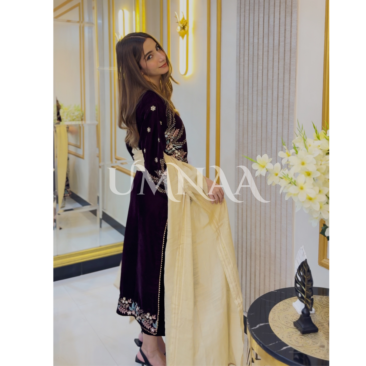 Luxury Embroidered Handwork Velvet Collection