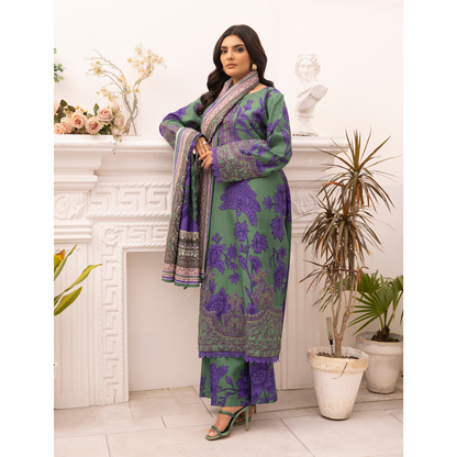 3 Pc Luxury Khaddar Ready to Wear Embroidered Printed Collection by Simrans