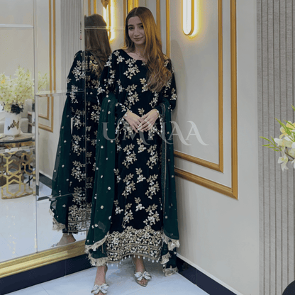 UA-43  Luxury Embroidered Handwork Velvet Collection UMNAA