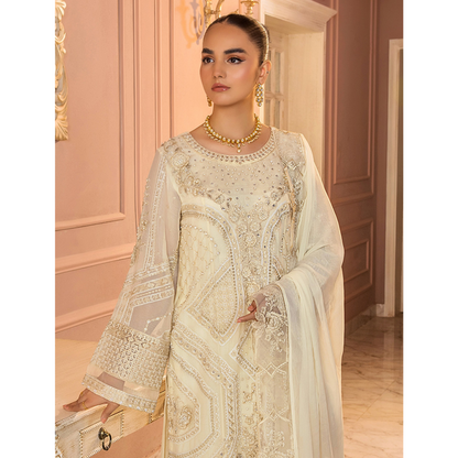 UTT-03 Embroidered Luxury Chiffon 3 Pc Pakistani Dress | Ready to wear | Traditional Thread