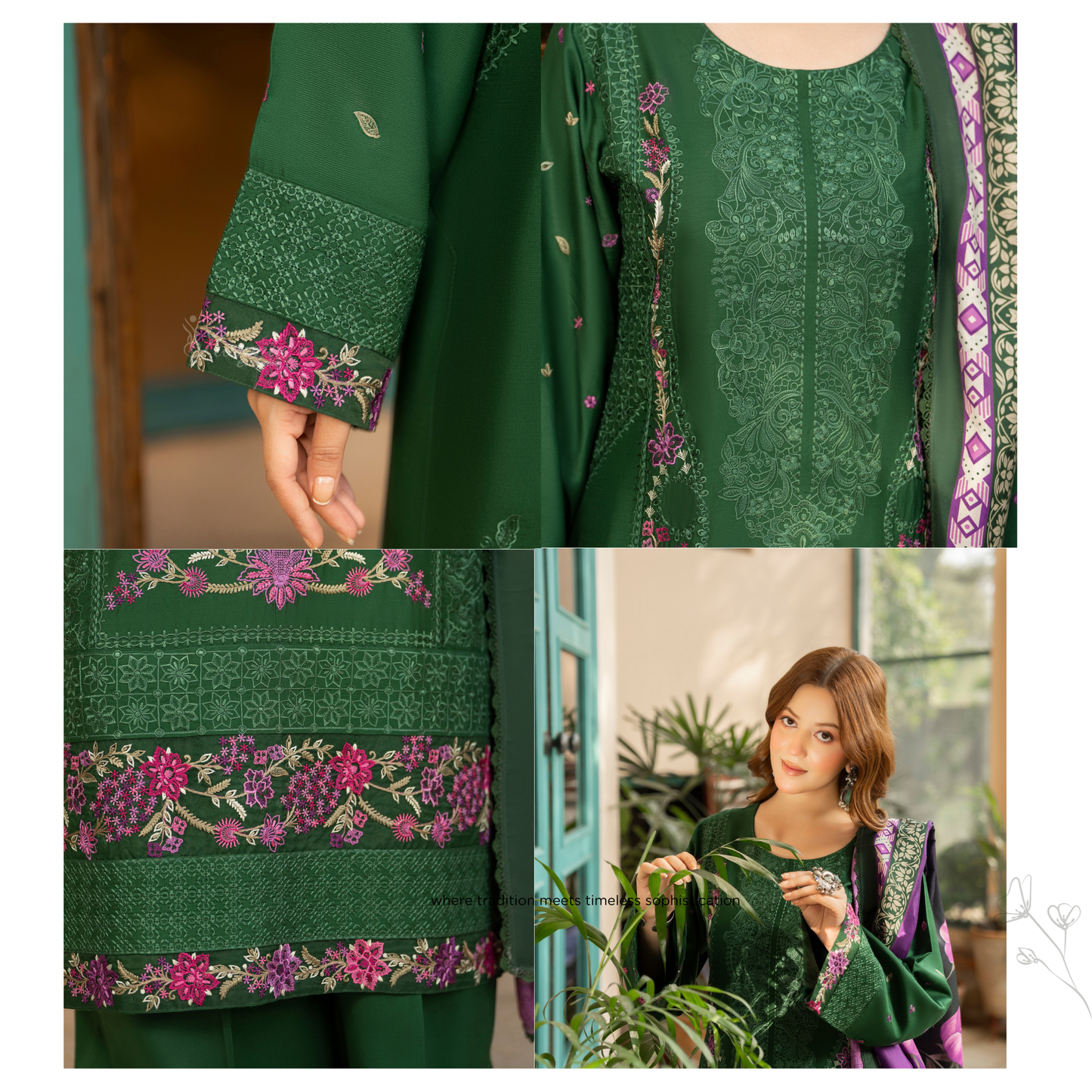 "Nigar" Kotrai Edition Luxury Embroidered 3 Piece by Karma Collection