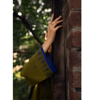 UCA-33 "Shadows" Embroidered Khaddar with Wool Shawl Winter Collection by Casuallite
