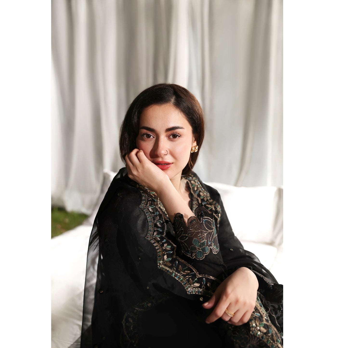 UMS-55 Janan Mother Daughter Chikenkari Jacquard Eid Edit by Simrans | Ready to Wear Asian Pakistani clothes