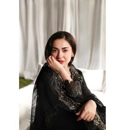 UMS-55 Janan Mother Daughter Chikenkari Jacquard Eid Edit by Simrans | Ready to Wear Asian Pakistani clothes