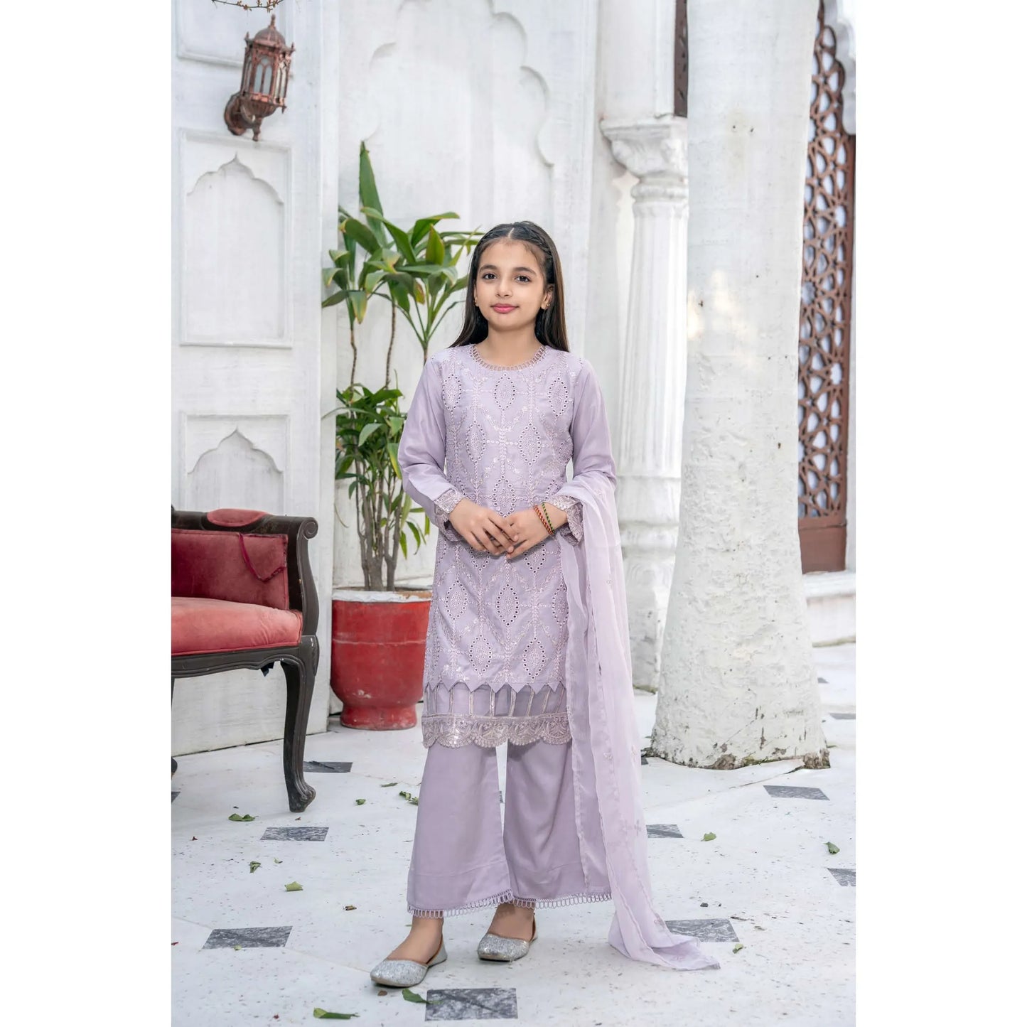 UMRZ-54 "Image Kari" Linen Festive Mother & Daughter Collection by Rangz