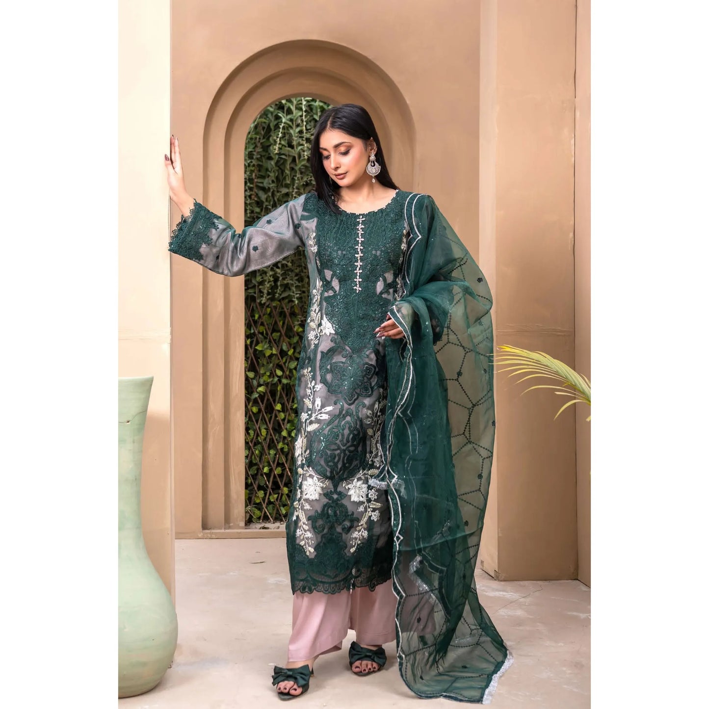 UMRZ-56 Maria.b Oraganza by Rangz Embroidered Festive Organza Collection