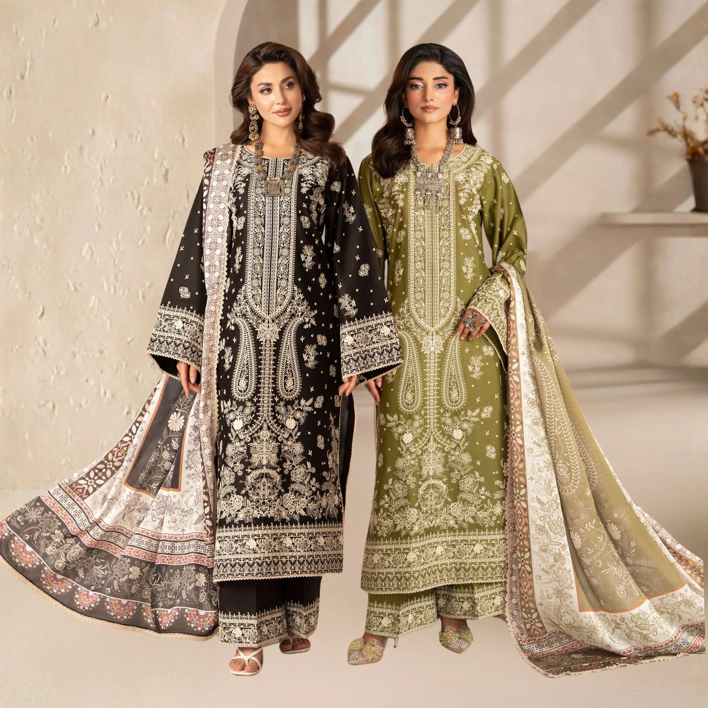 KC-1560 "Ferisha" Embroidered Festive Collection by Karma Collection