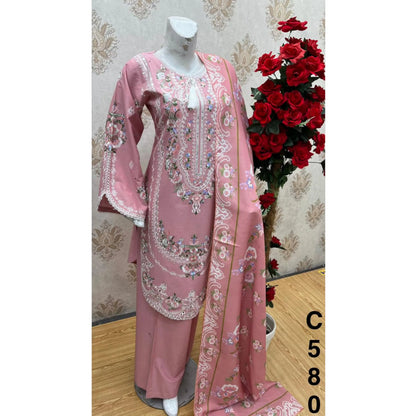 UA-193 Embroidered Cotton Collection 3 Piece | Ready to Wear | Asian clothes