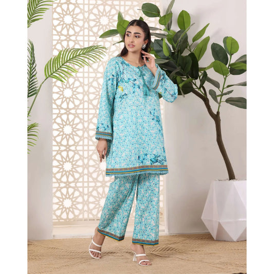 USN-19 Daily Pret Vol'8 Printed Lawn Co-Ords Set by Saphron Casual Co Ord Set Pakistani