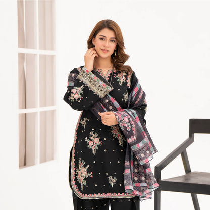 UA-216 Embroidered Cambric Cotton Collection by Umnaa | Ready to Wear Pakistani Asian clothes