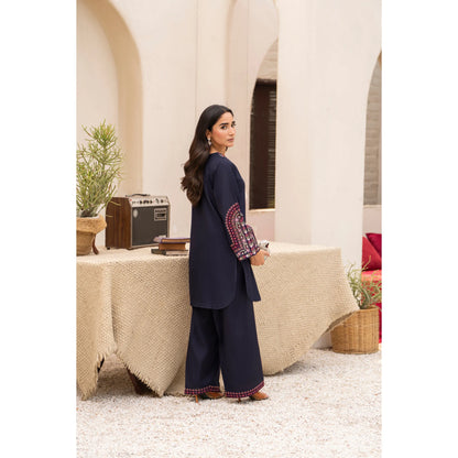 UA-257 Embroidered Cambric Cotton Co-Ord Set | Ready to Wear | Asian Clothes