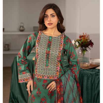 RA-14 3 Pc Embroidered printed Lawn Collection | Raniya.h |