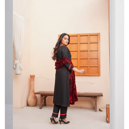 UMS-54 "Venus" by Simrans Palachi Shawl Linen Shalwar kammez Winter Collection