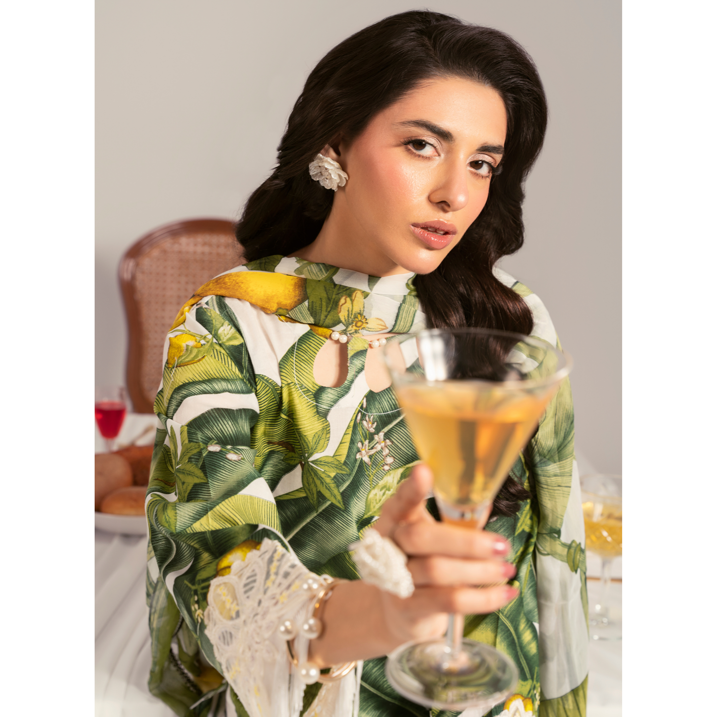 UA-94 3 Pc Embroidered Printed Summer Lawn | Ready to Wear | Umnaa