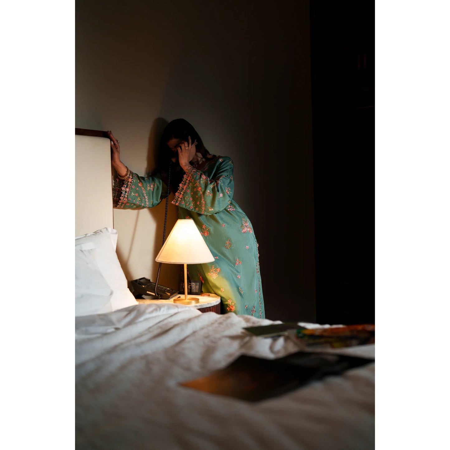 UCA-37 EALA Festive Embroidered Viscose Dress with Printed Silk Dupatta | Women’s Festive Wear Pakistani Designer Outfit by Casuallite