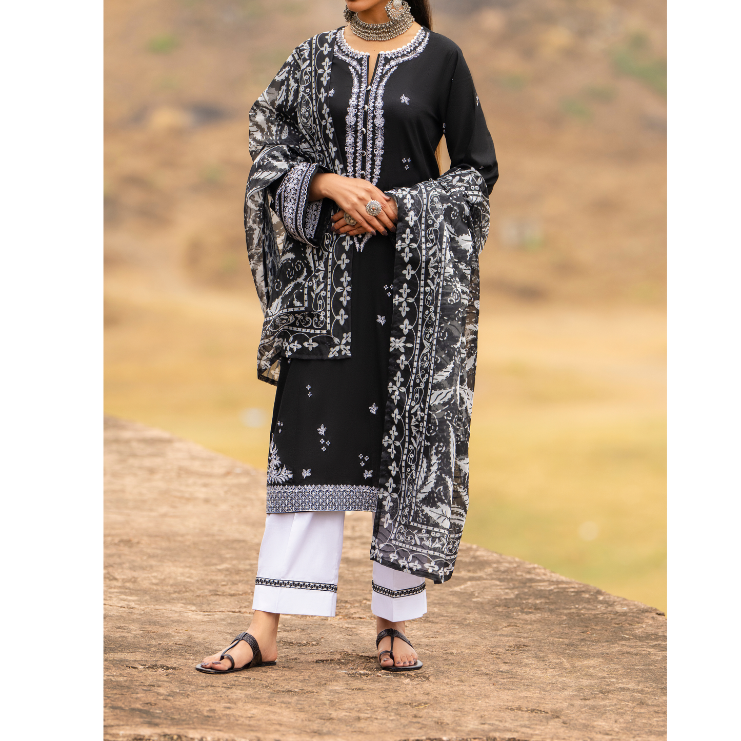 UCA-16 3 Pc Embroidered Cotton Lawn Ready to Wear Eid Collection by Casuallite