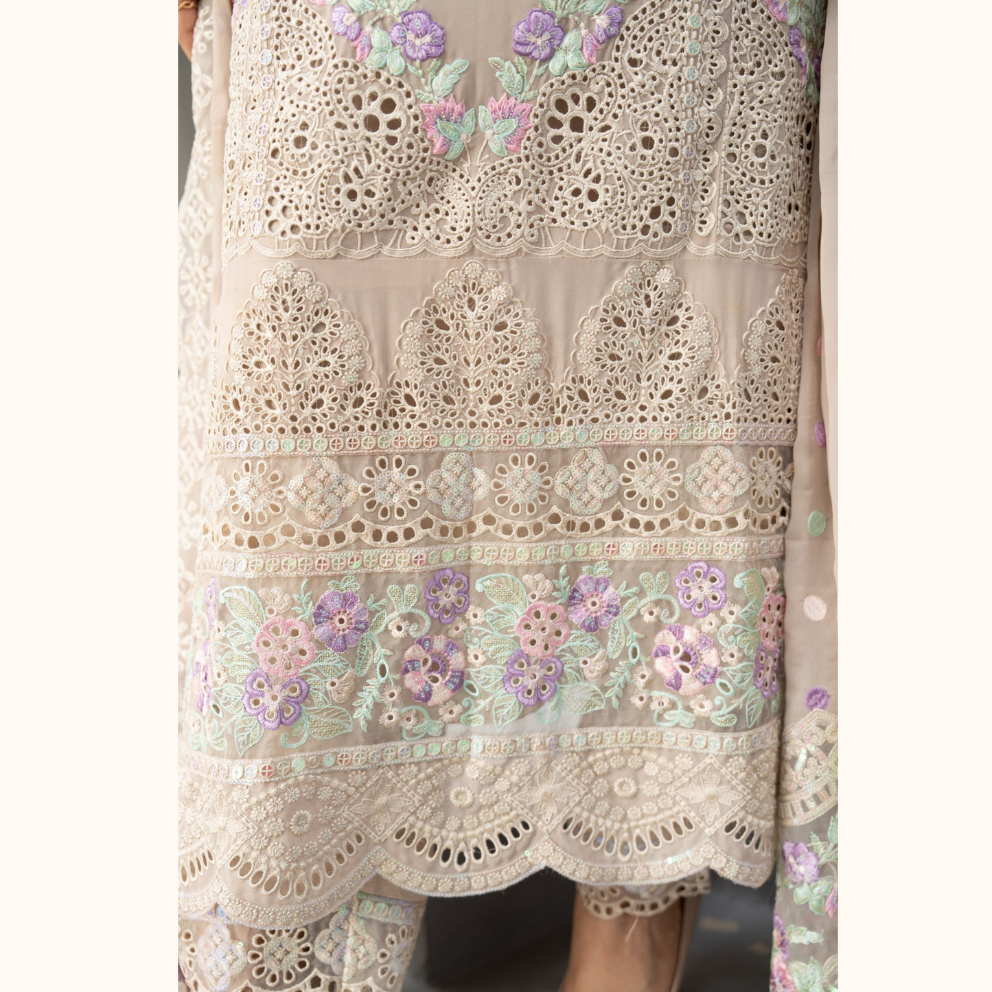 3 Piece Luxury Chiffon Ready to Wear Collection | karma Collection UMKC0901
