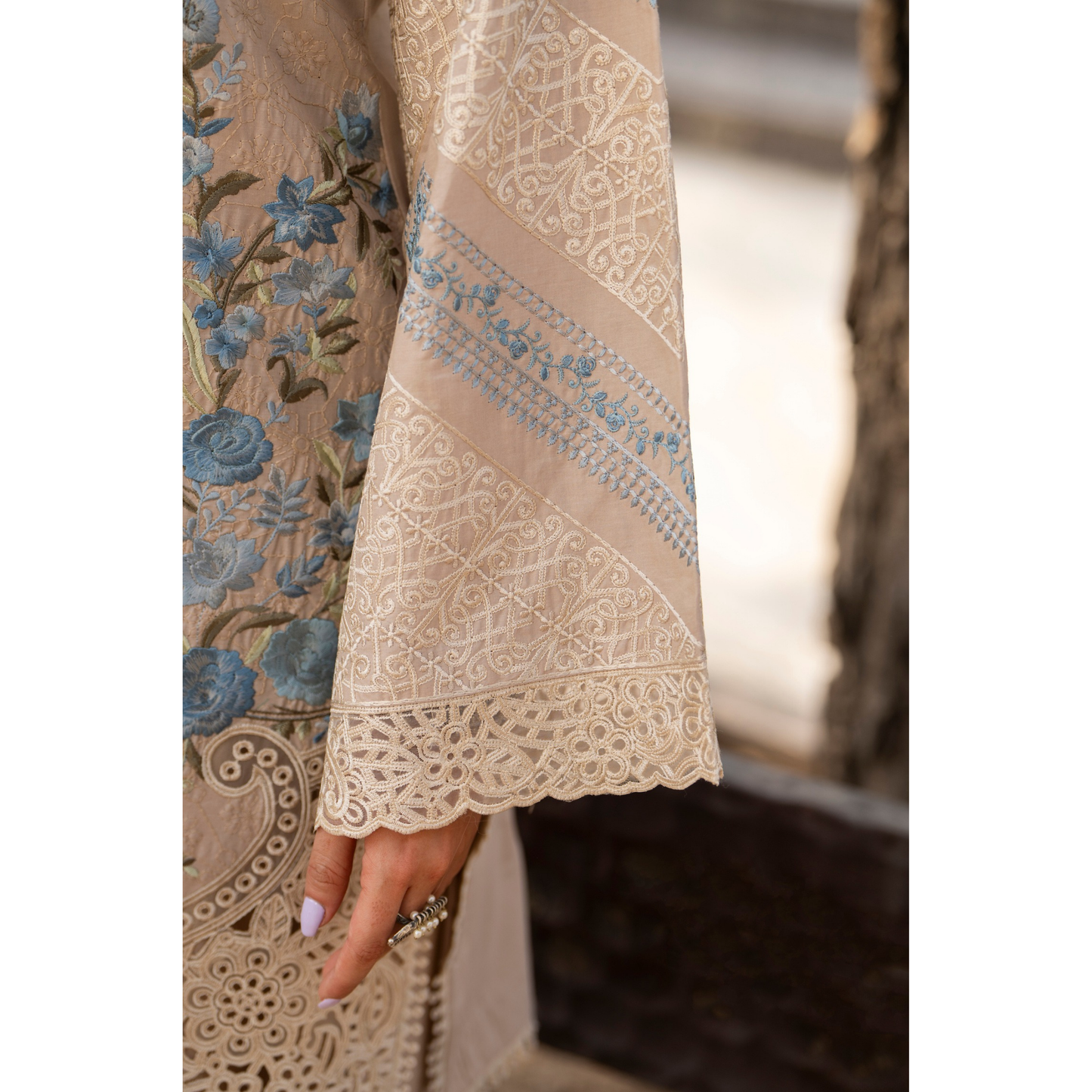 KC-1488 Chikenkari Luxury Cotton Farshi Shalwar 3 Pc Collection | Ready to Wear | Karma Collection