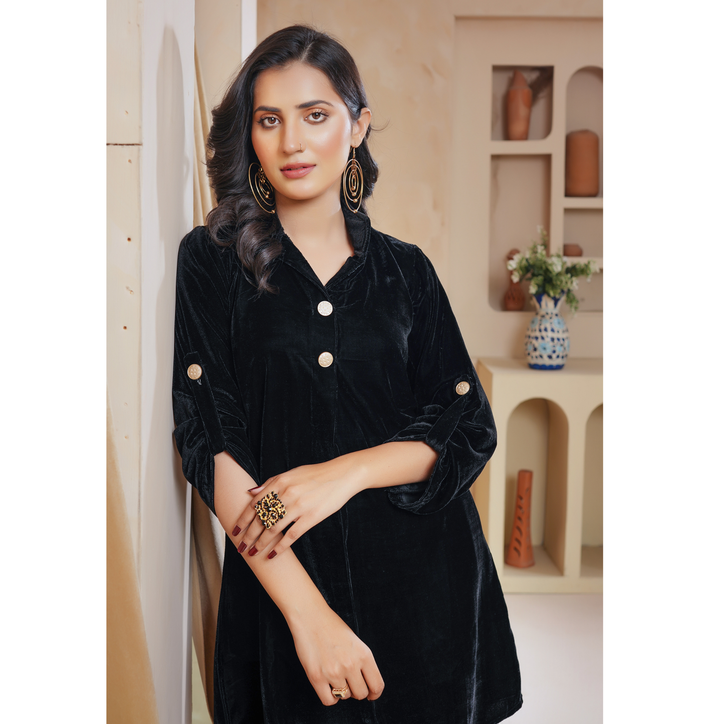 UMS-46 Velvet Co-Ords set by Simrans | Ready to Wear | Asian Clothes